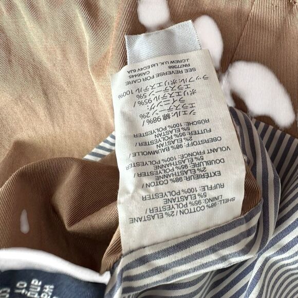 J Crew Tan Ruffle Chino Cropped Blazer | Size 2 - Picture 10 of 12